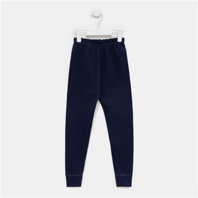 Кальсоны для мальчика (термо), цвет тёмно-синий, рост 152 см