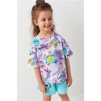 Фуфайка трикотажная для девочек (футболка)