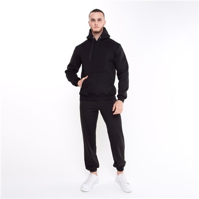 Толстовка мужская, цвет чёрный, размер 52