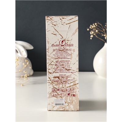 Набор свечей античных, 2.3×24.5 см, 5 ч, 55 г, 4 шт., тёмно-зелёный