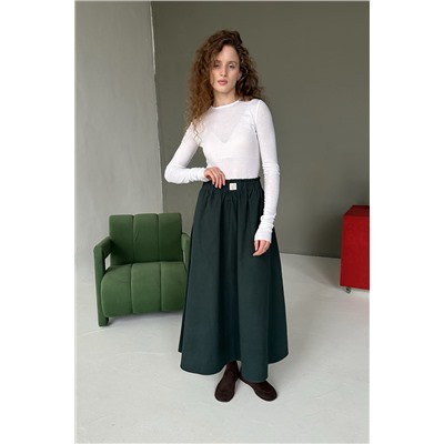Юбка женская  NATURE087/03/Темно-зеленый