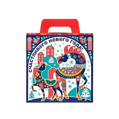 Сладкий новогодний подарок «Гжель», детский, 650 г