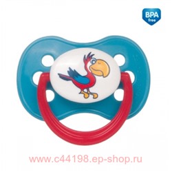 КАНПОЛ (CANPOL BABIES) СОСКА-ПУСТЫШКА ЛАТЕКС ANIMALS 6-18МЕС/БИРЮЗОВЫЙ ( с хранения, срок годности не ограничен)