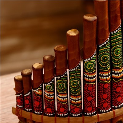 Сувенирный музыкальный инструмент «Флейта», 30×5×18 см, МИКС