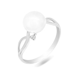 Кольцо из серебра жемчуг, К1506