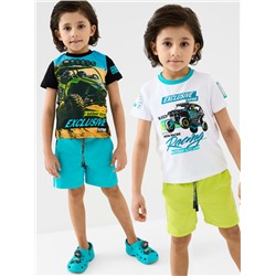 Шорты трикотажные для мальчиков, 2 шт в комплекте