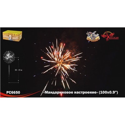 Фейерверк РС6651 Мандариновое настроение (0,8" х 100)