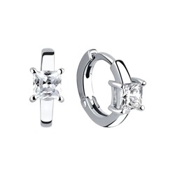 Серьги из серебра куб.циркон., Л-12618
