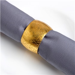 Набор салфеток с декоративными кольцами Grey pleasure, 40×40 см - 4 шт., 100% хлопок, саржа 190 г/м²