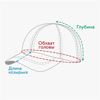 Кепка MINAKU, цвет тёмно-синий, размер 58