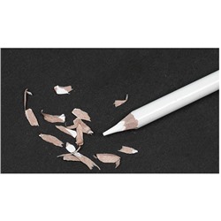 Карандаши угольные, белые, 3 шт. в наборе, средние