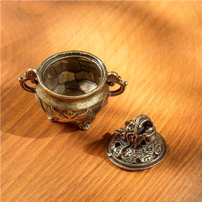 Курильница для благовоний, подставка для конусов TAKE IT EASY «Проснувшийся дракон», 5.5×3.7 см