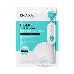 Маска для лица отбеливающая с жемчугом Bioaqua