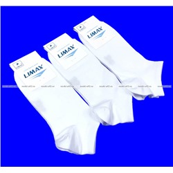 LIMAX носки мужские укороченные арт. 61072 БЕЛЫЕ