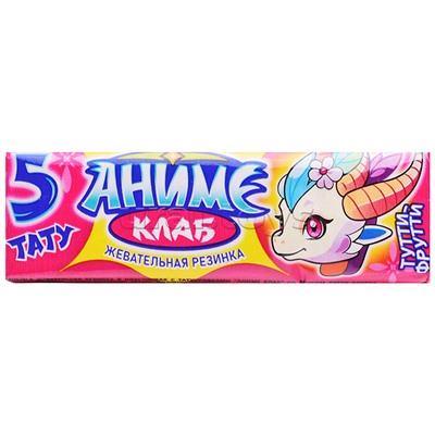 Жевательная резинка в пластинках с татуировками "Аниме Клаб" ассорти 12,5гр*20шт