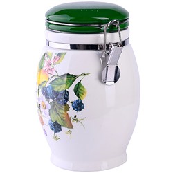 60146 Банка для сыпучих 900 мл Лесные ягоды с лимонами дол/жел LR (х24)