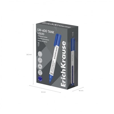 Маркер для магнитной доски с жидкими чернилами Tank LW-600 синий 48775 ErichKrause