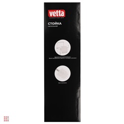 VETTA Стойка напольная с ершом и держателем для туалетной бумаги, хром, стекло, нерж.сталь