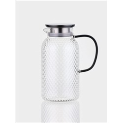 Кувшин Magistro «Богема. Соты», 16×11×23 см, крышка-сито, стекло, прозрачный