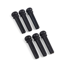 Набор фиксаторов струн Music life, 6 штук, черное дерево