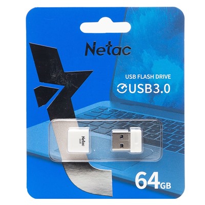Флэш накопитель USB 64 Гб Netac U116 mini (white)
