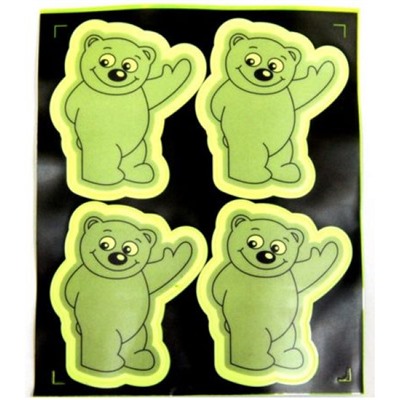 Шеврон Мишка Желтый 4 шт. светоотражающий P2615-17 АКн442 Гранит