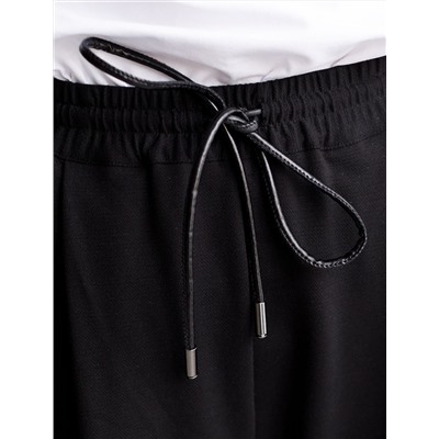 Брюки из тонкого джерси со шнурком