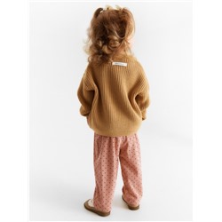 Брюки детские Крошка Я «Горошек», рост 74-80 см, розовые