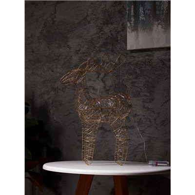 Фигура световая «Олененок», 49×27×9 см, 30 LED, батарейки ААх3 (не в компл.), свечение тёплое белое