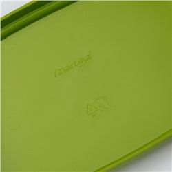 Маслёнка Martika «Летиция», пластик, 16.3×10.1×6.5 см, оливковая