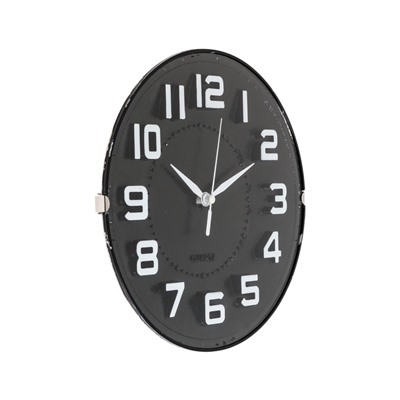 УЦЕНКА Часы настенные «Лесли», d=20 см, плавный ход, чёрные