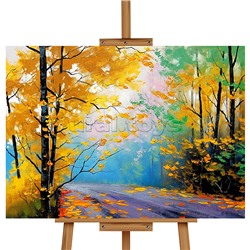 Набор для рисования "Картина по номерам 30х40 см. Красивая осень"