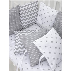 Бортики в кровать - Серый