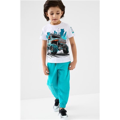 Комплект трикотажный для мальчиков: фуфайка (футболка), брюки PLAYTODAY, 1239623