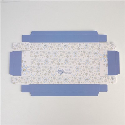 Коробка новогодняя для десерта Cold, 26×8×9.5 см