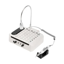 Аппарат для маникюра и педикюра Windigo LMH-04, 80 Вт, 35000 об/мин, лампа, ручка, белый