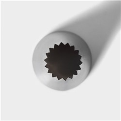 Насадка кондитерская «Французская звезда», d=3.4 см, выход 1.7 см, нержавеющая сталь