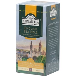 AHMAD TEA. Classic Taste. English tea №1 карт.пачка, 25 пак.