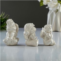 Набор фигур «Три ангелочка» перламутровый, 6 см