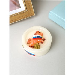 Свеча Россия Лошадь 3х7,5 см /  M-156-5 /уп.108/Символ года 2026