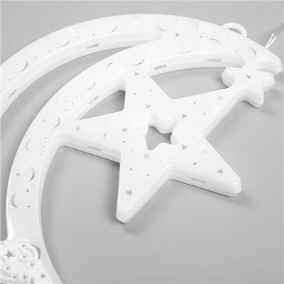 Светодиодная фигура «Месяц» 20×30 см, пластик, 220 В, свечение мульти (RG/RB)