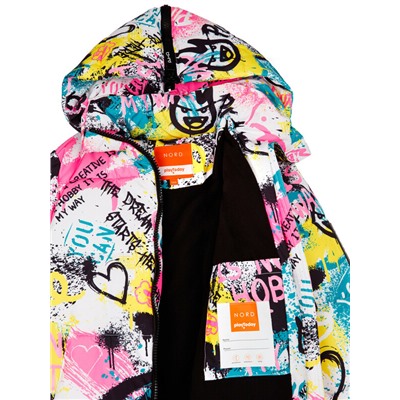 Куртка текстильная с полиуретановым покрытием для девочек