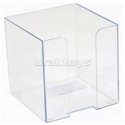 Пластиковый бокс для бумажного блока "Attomex" 9x9x9 см, прозрачный
