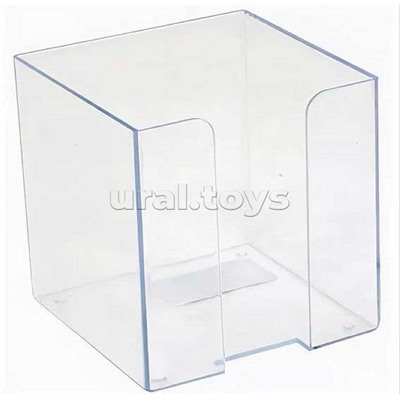 Пластиковый бокс для бумажного блока "Attomex" 9x9x9 см, прозрачный