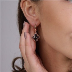 Серьги ювелирная бижутерия, коллекция "Дубай" покрытие позолота, цвет камня: синий, арт. 847.547