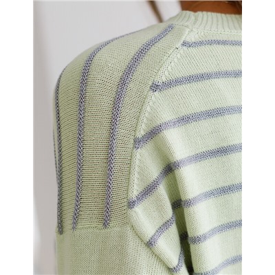 Джемпер из хлопка с люрексом