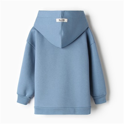 Толстовка детская с начёсом KAFTAN р.38 (146-152), голубой