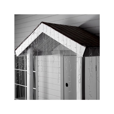 Гирлянда «Бахрома» 3×0.9 м, IP44, УМС, прозрачная нить, 232 LED, свечение тёплое белое, 220 В