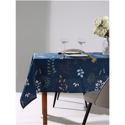 Скатерть Доляна Twilight forest 146×250 см, 100% хлопок, рогожка 164 г/м²