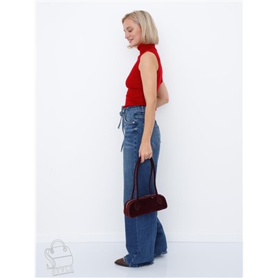 Сумка женская кожаная 89-6830-1VG wine red Vitelli Grassi  в Новосибирске